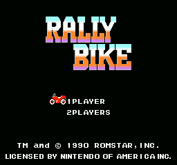 Rally Bike screenshot 3 for NES
